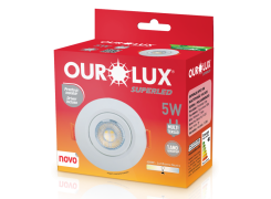 Lâmpada Led Spot Redondo Branco 5W Luz Neutra 4000K - Ourolux