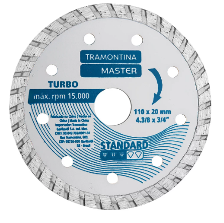 Disco Diamantado Corte Turbo 4.3/8 42596/504 - Tramontina