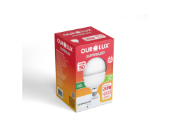 Lâmpada Led Bulbo T50W Bilvolt BR6500K E27 - Ourolux