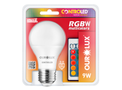 Lâmpada Controled RGBW Multicolors 9W - Ourolux