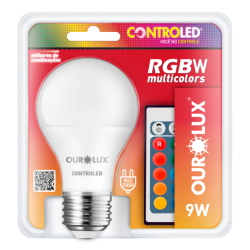 Lâmpada Controled RGBW Multicolors 9W - Ourolux