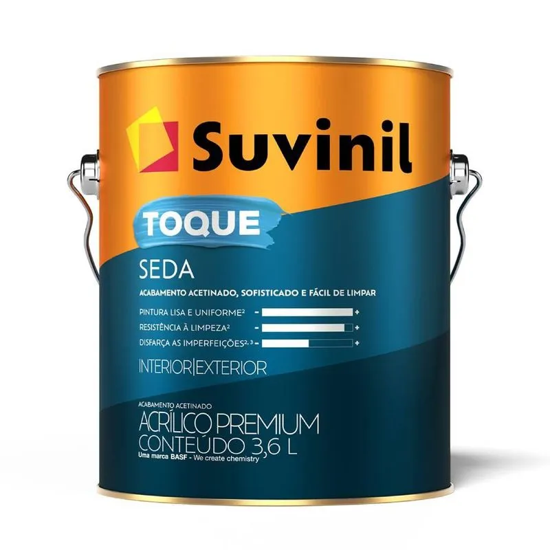 TINTA ACRILICA ACETINADA TOQUE SEDA  3,6L - SUVINIL