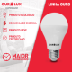 Lâmpada Led Ouro Pera 9W Bivolt Luz Amarela 3000K - Ourolux