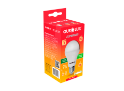 Lâmpada Led Ouro Pera 9W Bivolt Luz Amarela 3000K - Ourolux