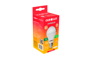 Lâmpada Led Ouro Pera 9W Bivolt Luz Amarela 3000K - Ourolux