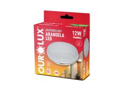 Arandela Led Redonda 12W Bivolt BR6500K Ourolux